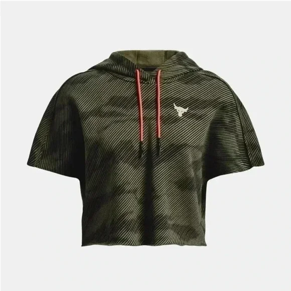 Under Armour Project Rock Fleece Lined Hoodie Sweatshirt Size Large NWT - Picture 2 of 9